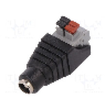 Conector alimentare DC, {{Tensiune nominala}}, {{Numarul de pini}} pini, seria {{Seria producatorului}}, 5,5/2,1mm. GOOBAY - 76749