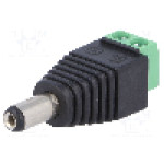 Conector alimentare DC, {{Tensiune nominala}}, {{Numarul de pini}} pini, seria {{Seria producatorului}}, 5,5/2,1mm. NINIGI - PC-2.1-TB