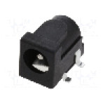 Conector alimentare DC, {{Tensiune nominala}}, {{Numarul de pini}} pini, seria {{Seria producatorului}}, 5,5/2,1mm. NINIGI - PC-GK2.1-SMD