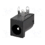 Conector alimentare DC, {{Tensiune nominala}}, {{Numarul de pini}} pini, seria {{Seria producatorului}}, 5,5/2,1mm. NINIGI - PC-GK2.1