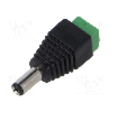 Conector alimentare DC, {{Tensiune nominala}}, {{Numarul de pini}} pini, seria {{Seria producatorului}}, 5,5/2,5mm. NINIGI - PC-2.5-TB