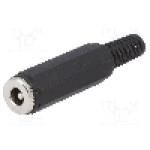 Conector alimentare DC, {{Tensiune nominala}}, {{Numarul de pini}} pini, seria {{Seria producatorului}}, 5,5/2,5mm. NINIGI - PC-GP2.5/1