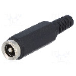 Conector alimentare DC, {{Tensiune nominala}}, {{Numarul de pini}} pini, seria {{Seria producatorului}}, 5,5/2,5mm. NINIGI - PC-GP2.5/2
