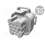 Conector auto, AMPSEAL, 8 pini, TE Connectivity - 776286-1