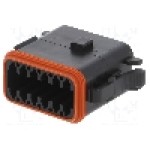 Conector auto, AT, 12 pini, AMPHENOL - AT06-12SB
