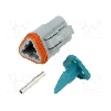 Conector auto, AT, 3 pini, AMPHENOL - AT06-3S-KIT01