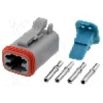 Conector auto, AT, 4 pini, AMPHENOL - AT06-4S-KIT01