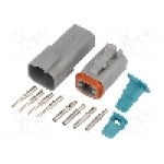 Conector auto, AT, 4 pini, AMPHENOL - AT4PS-CKIT Conector auto, AT, 4 pini, AMPHENOL - AT4PS-CKIT