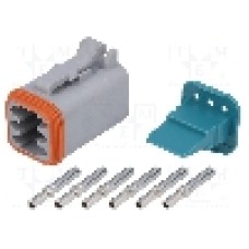 Conector auto, AT, 6 pini, AMPHENOL - AT06-6S-KIT01