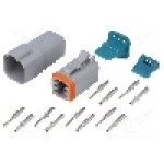 Conector auto, AT, 6 pini, AMPHENOL - AT6PS-CKIT