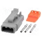 Conector auto, ATM, 3 pini, AMPHENOL - ATM06-3S-KIT01