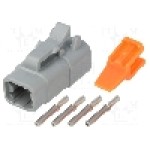 Conector auto, ATM, 4 pini, AMPHENOL - ATM06-4S-KIT01