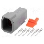 Conector auto, ATM, 6 pini, AMPHENOL - ATM04-6P-KIT01