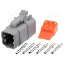 Conector auto, ATM, 6 pini, AMPHENOL - ATM06-6S-KIT01