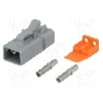 Conector auto, ATP, 2 pini, AMPHENOL - ATP06-2S-KIT01