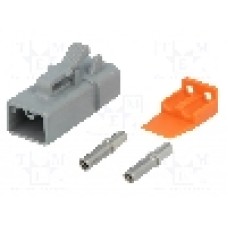 Conector auto, ATP, 2 pini, AMPHENOL - ATP06-2S-KIT01