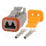 Conector auto, DT, 2 pini, DEUTSCH - S-DT 06-2 S
