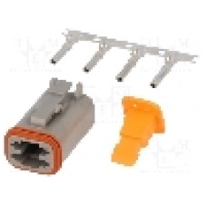 Conector auto, DT, 4 pini, DEUTSCH - S-DT 06-4 S