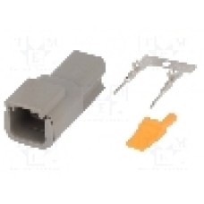 Conector auto, DTM, 2 pini, DEUTSCH - S-DTM 04-2 P
