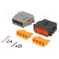 Conector auto, DTM, 2x 12 pini, DEUTSCH - S-DTM 06-12 SAB-0201