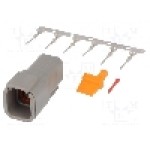 Conector auto, DTM, 6 pini, DEUTSCH - S-DTM 04-6 P