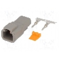 Conector auto, DTP, 2 pini, DEUTSCH - S-DTP 04-2 P