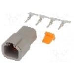 Conector auto, DTP, 4 pini, DEUTSCH - S-DTP 04-4 P