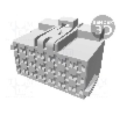 Conector auto, Junior Power Timer, 21 pini, TE Connectivity - 1-967625-1