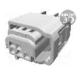Conector auto, Micro Quadlock System, 3 pini, TE Connectivity - 1-967642-1