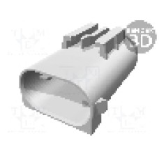 Conector auto, Micro Quadlock System, 6 pini, TE Connectivity - 7-967587-3