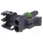 Conector auto, Weather Pack Tower, 2 pini, APTIV - 12015378