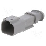 Conector auto, serie DT, tata, pe cablu, DEUTSCH - DT 04-2 P-E008