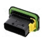 Conector auto, serie Heavy Duty Sealed Connector Systems (HDSCS), tata, pt. montare pe panou, TE Connectivity - 1-1564526-1