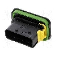 Conector auto, serie Heavy Duty Sealed Connector Systems (HDSCS), tata, pt. montare pe panou, TE Connectivity - 1-1564526-1