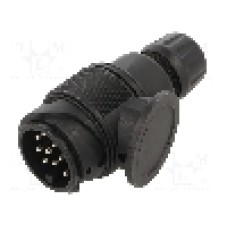 Conector auto, serie {{Serie conector}}, {{Subtip conector}}, pe cablu, TESAT - W12-T13-61