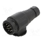Conector auto, serie {{Serie conector}}, {{Subtip conector}}, pe cablu, TESAT - W12-T13-71