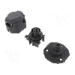 Conector auto, serie {{Serie conector}}, {{Subtip conector}}, pt. montare pe panou, TESAT - G12-T13-41FM
