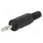 Conector jack, Jack 2,5mm, 2 contacte, tata, LUMBERG - KLS 1 SCHWARZ