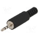 Conector jack, Jack 2,5mm, 3 contacte, tata, {{Producator}} - 