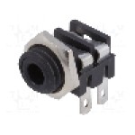 Conector jack, Jack 3,5mm, 2 contacte, mama, CLIFF - S6/BB (CL1382)