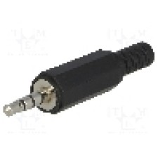 Conector jack, Jack 3,5mm, 3 contacte, tata, ADAM TECH - ASP-3.5-S-SR