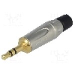 Conector jack, Jack 3,5mm, 3 contacte, tata, AMPHENOL - KS3P-AU