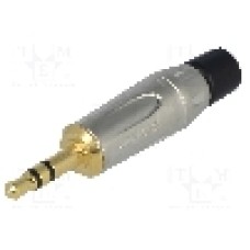 Conector jack, Jack 3,5mm, 3 contacte, tata, AMPHENOL - KS3P-AU Conector jack, Jack 3,5mm, 3 contacte, tata, AMPHENOL - KS3P-AU