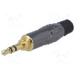 Conector jack, Jack 3,5mm, 3 contacte, tata, AMPHENOL - KS3PC-AU