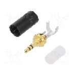Conector jack, Jack 3,5mm, 3 contacte, tata, NEUTRIK - NYS231BG-LL