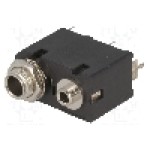 Conector jack, Jack 3,5mm + Jack 6,3mm, 2 contacte, mama, AMPHENOL - ACJM-MVD985-2