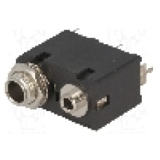 Conector jack, Jack 3,5mm + Jack 6,3mm, 2 contacte, mama, AMPHENOL - ACJM-MVD985-2