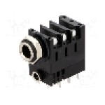Conector jack, Jack 3,5mm + Jack 6,3mm, 3 contacte, mama, AMPHENOL - ACJS-MHD985 Conector jack, Jack 3,5mm + Jack 6,3mm, 3 contacte, mama, AMPHENOL - ACJS-MHD985
