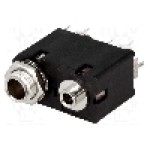 Conector jack, Jack 3,5mm + Jack 6,3mm, 3 contacte, mama, AMPHENOL - ACJS-MVD985-3S