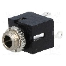 Conector jack, Jack 3,5mm x 18,6mm, 2 contacte, mama, SCHURTER - 4832.2211